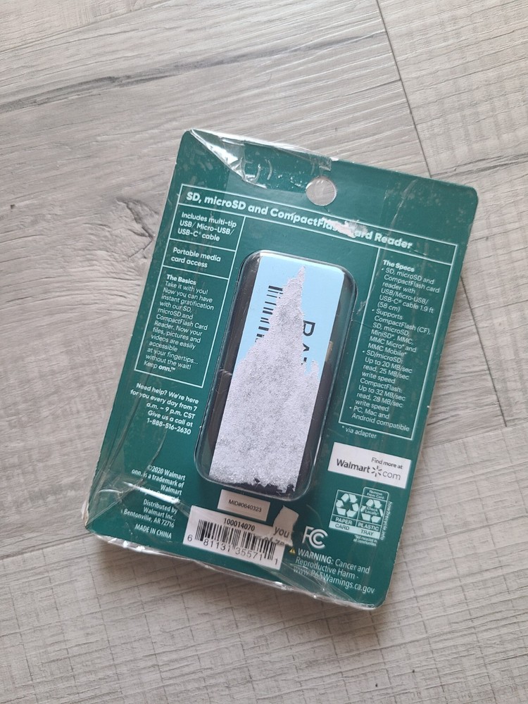 Onn SD, microSD & CompactFlash Card Reader