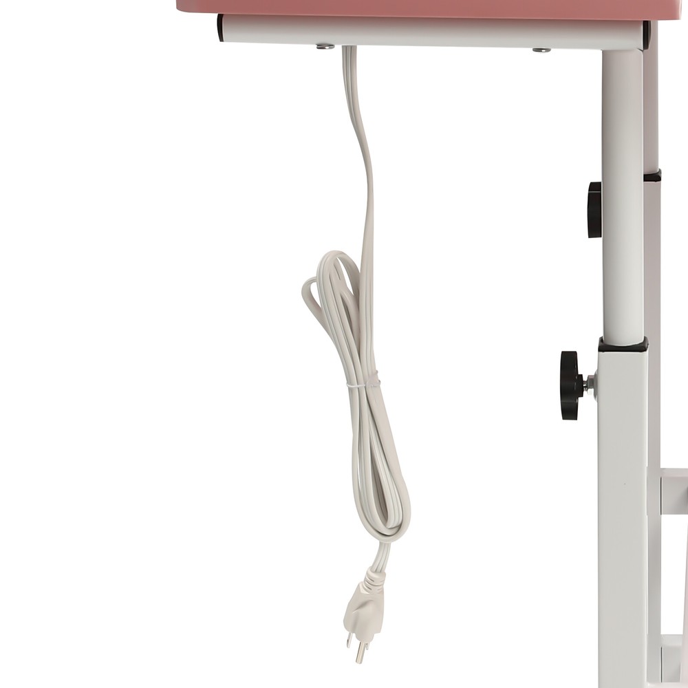 Adjustable Stand Up Computer Workstation with Dual Desktops, Carbon Steel