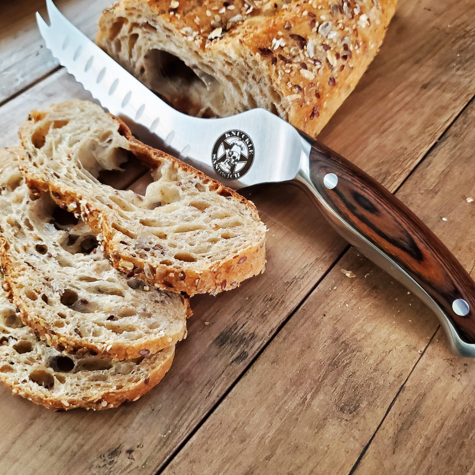 Guy Fieri Limited Knuckle Sandwich 6" Serrated Utility knife Pakkawood Handle