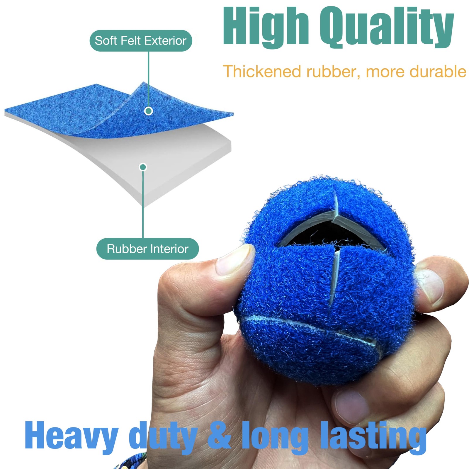 Precut Tennis Balls for Walkers, 4 PCS Heavy Duty Long Lasting Glide Balls - ...