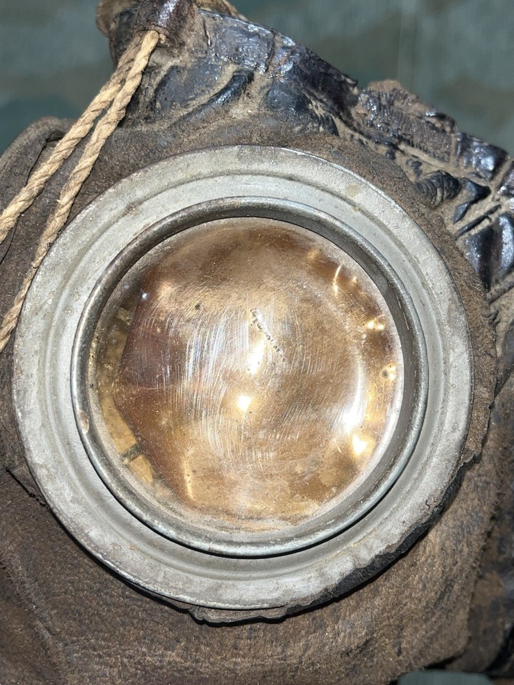 WW1 German Uniform Gas Mask + Filter Marked 1918