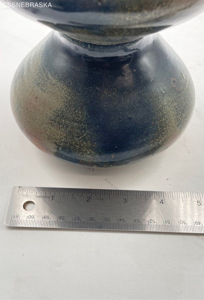 Blue/Brown Unique Handcrafted Pottery Jug