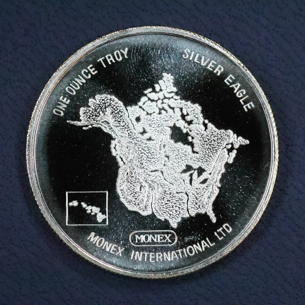 1982 Monex Silver Eagle 1 oz .999 fine Silver Round Coin