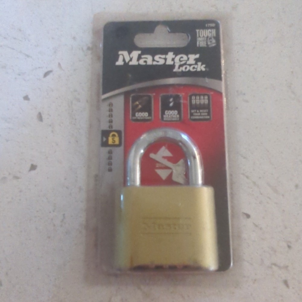 Master Lock Resettable Combination lock 175D tough under fire