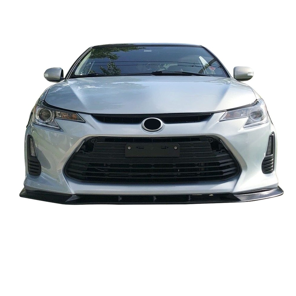 Front Bumper 唇部分离器适用于 2014 - 2016 Scion tC 未上色黑色 PU 1PC