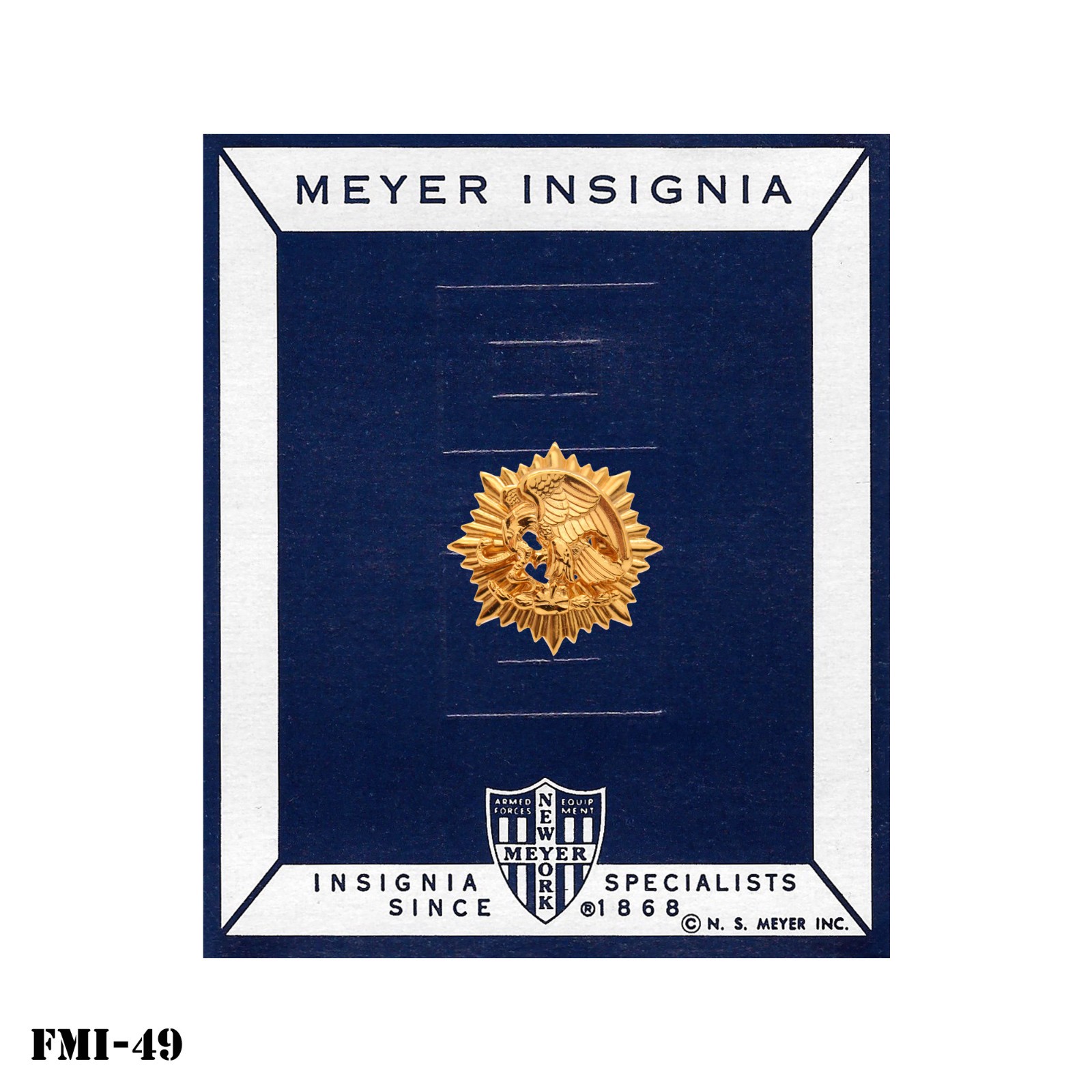 Mexican Military ~ Presidential Staff Insignia ~ Mexico ~ N.S. Meyer ~ NEW