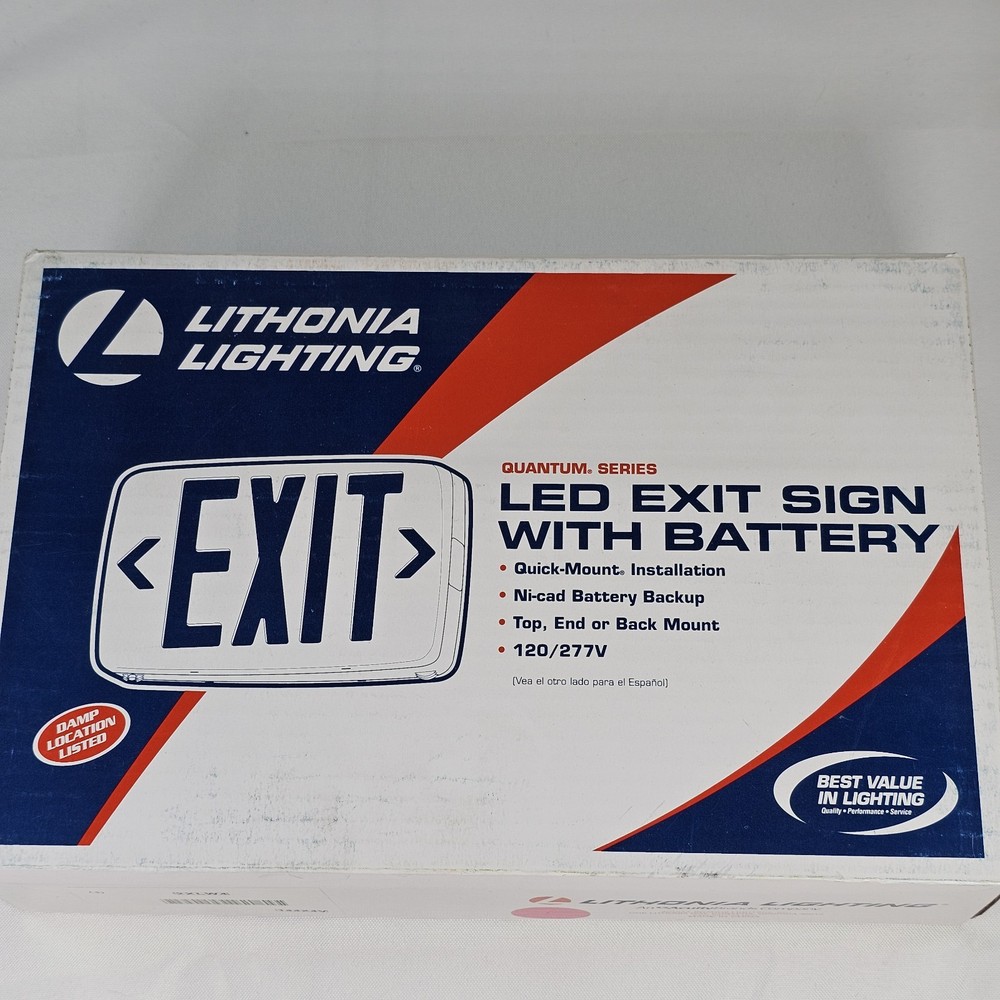 New Lithonia Lighting LED Emergency Exit Light Sign