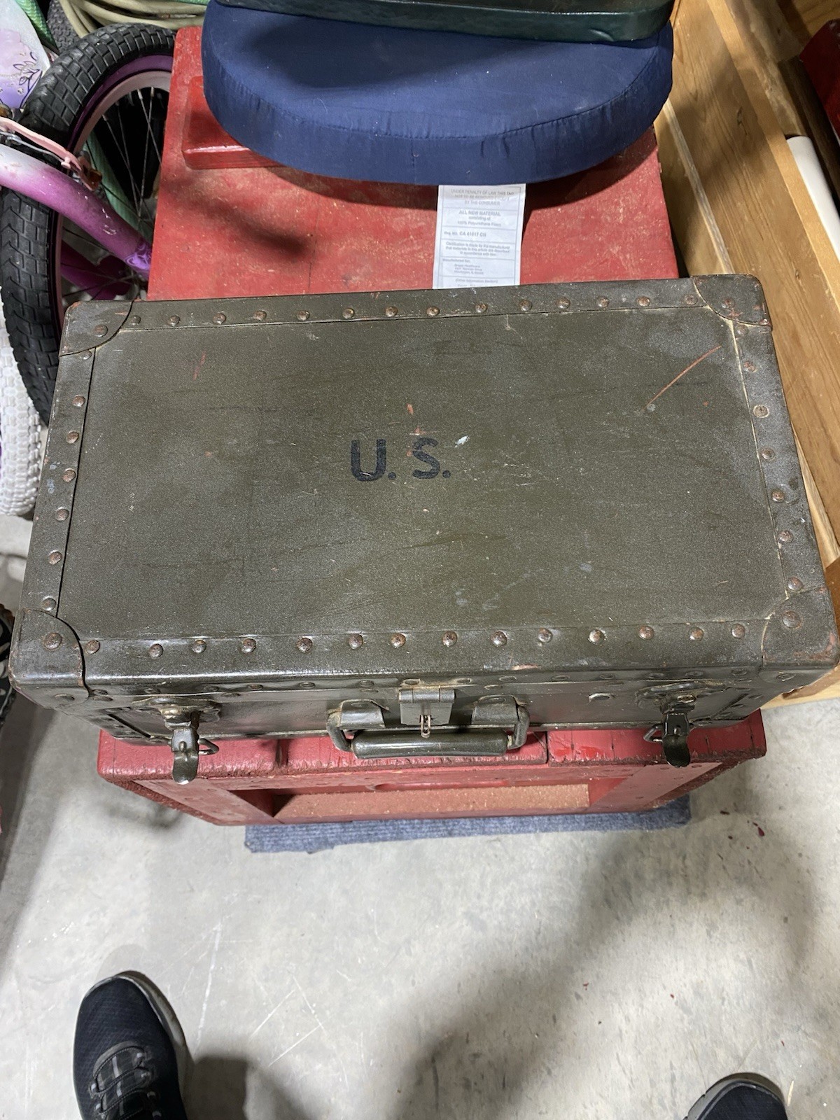 US Army Barber Kit Case NSN 3590-00-058-1837
