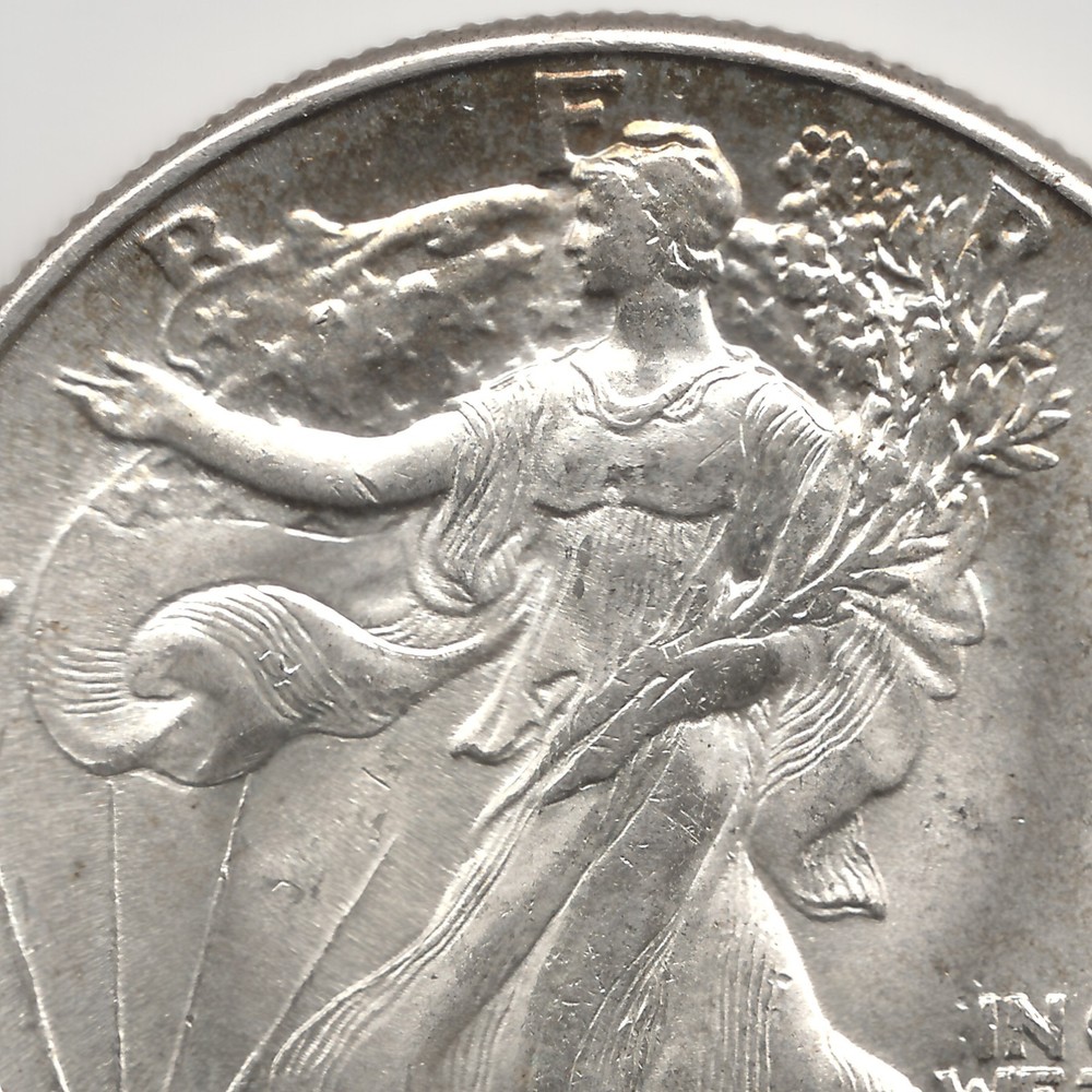1943 Walking Liberty Half Dollar, MS