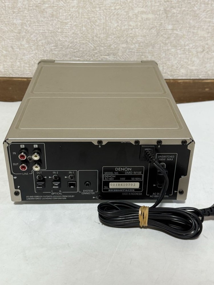 DENON DMD-M10E MiniDisc Deck MD Player Tested