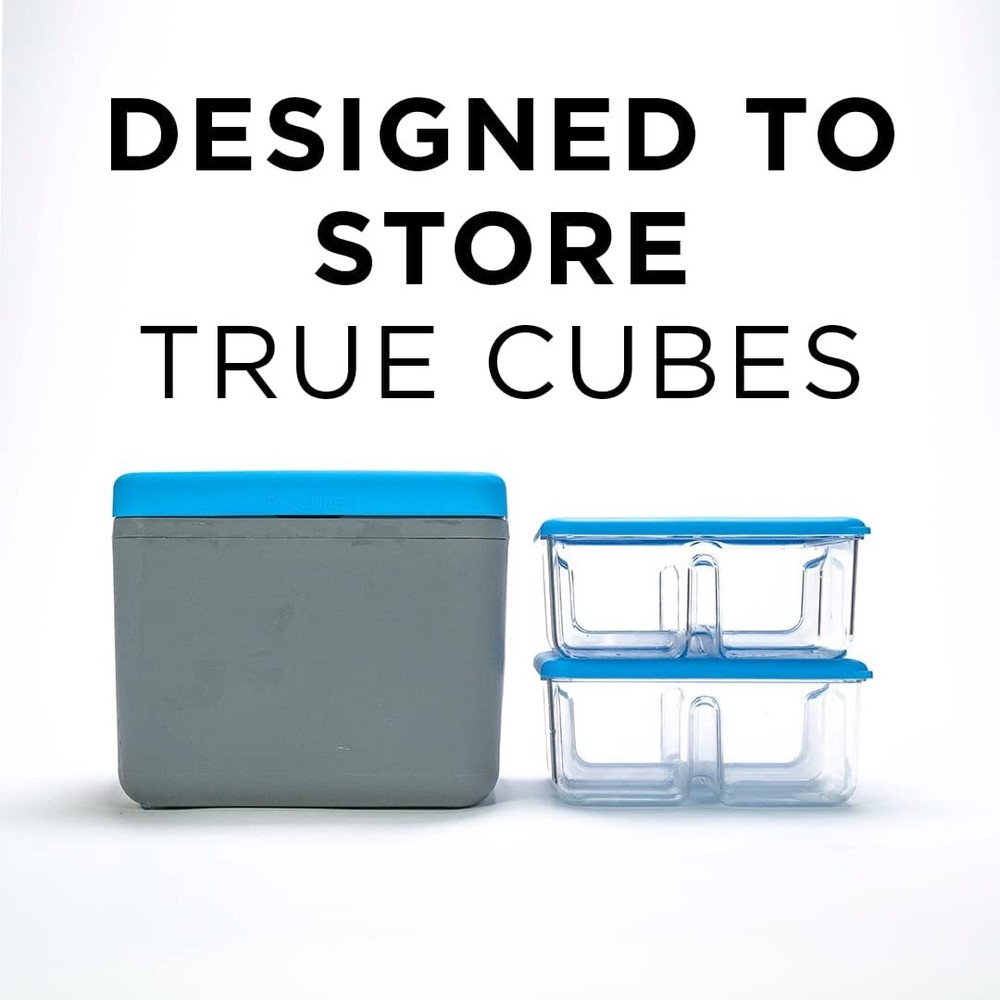 Clear Ice Tray with Lid – Stackable 2"x2"x2" Mold for Space-Saving Sturdy Bar...