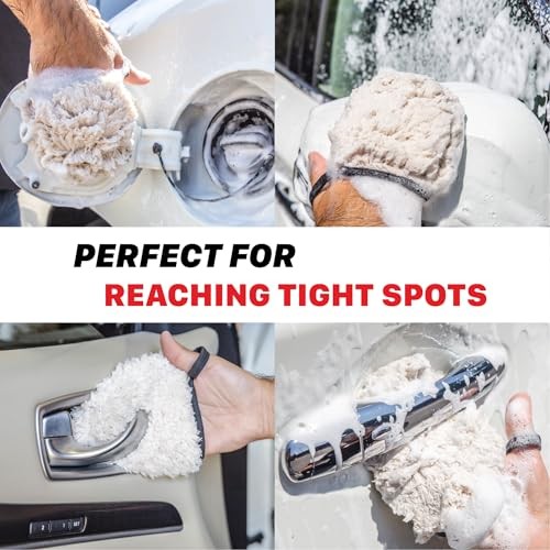 Universal-Pack Professional Microfiber Wash Mitts Auto Detailing - Car 4