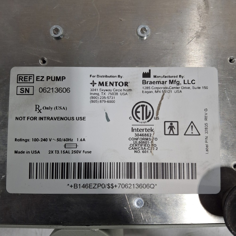 Braemar, Inc. EZ Pump Byron Fluid Infiltration Pump