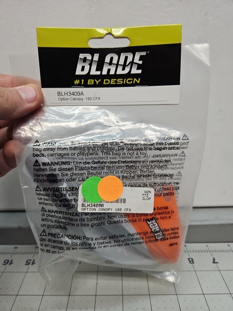Blade 180 CFX Option Canopy BLH3409A