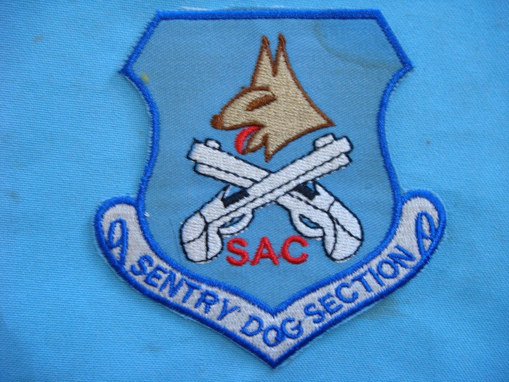 VIETNAM WAR PATCH USAF STRAGETIC  AIR COMMAND SAC SENTRY DOG SECTION