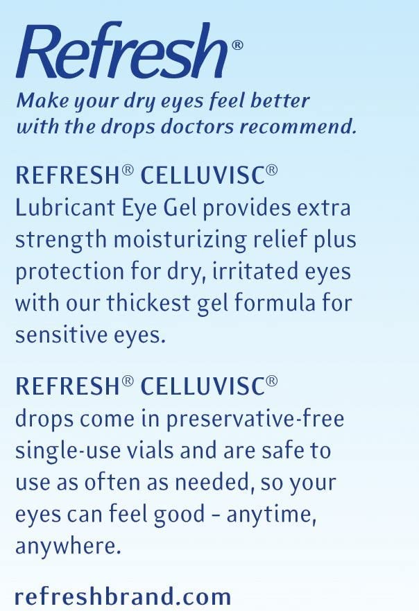 Refresh Celluvisc Lubricant Eye Gel Single-Use Containers - 3x30ct