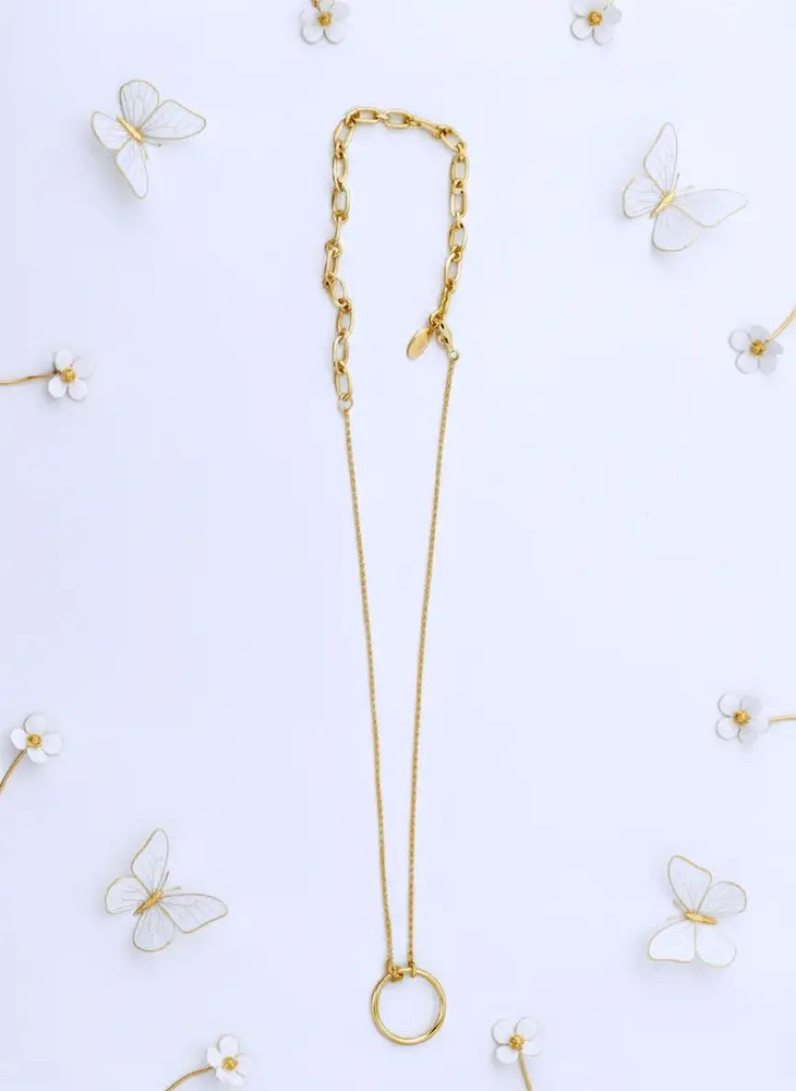 Dainty Gold Loop Necklace