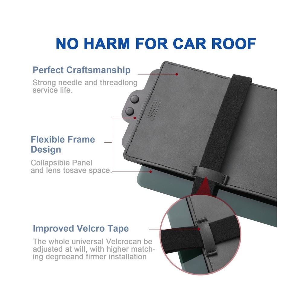 Veharvim Sun Visor Extender for Car with 2 Side Sunshade, Polarized UV400 Vis...