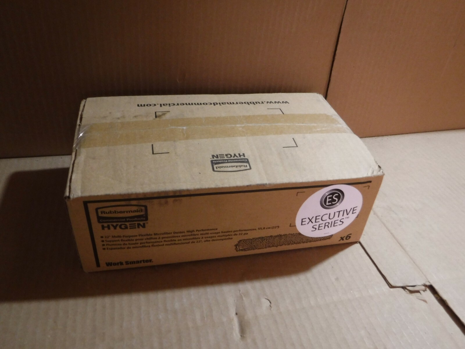 NEW CASE OF 6 RUBBERMAID FGQ85300WH00 REPLACEMENT SLEEVE MICROFIBER