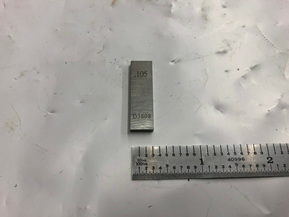.105 Rectangle Steel Gage Block.