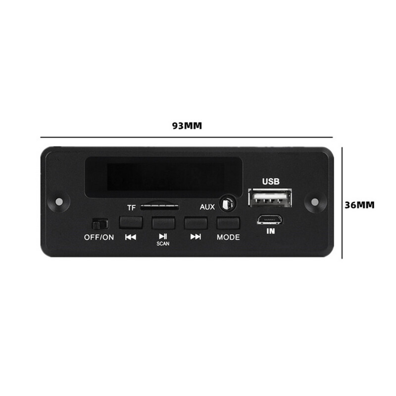 5V-12V Bluetooth MP3 Decoding Board Module Wireless Car USB MP3 Player TF/AUX