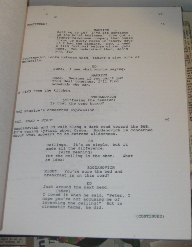 NORTHERN EXPOSURE ORIGINAL SCRIPT FOR "ROSEBUD" FINAL DRAFT SEASON 5
