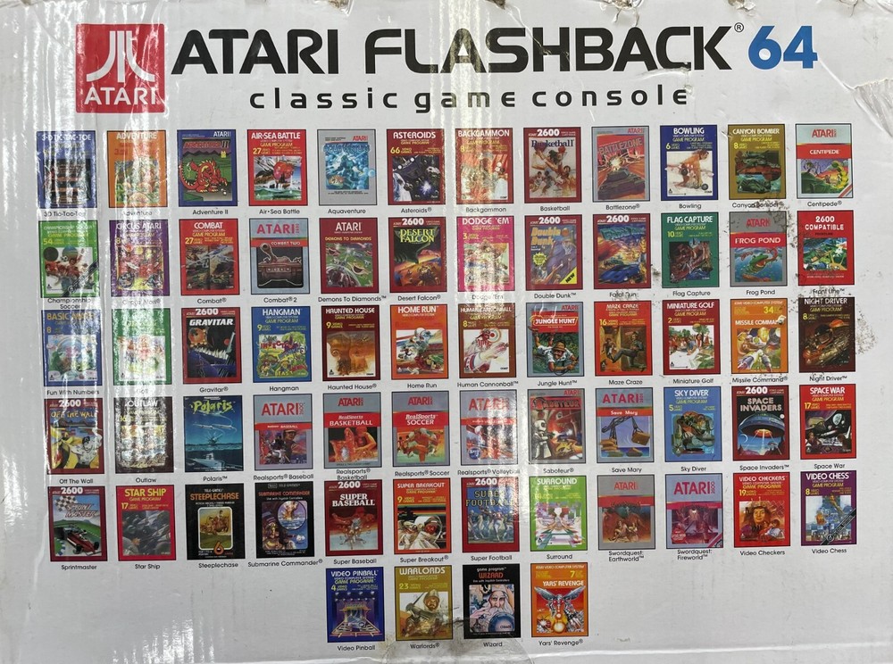 Atari Flashback 64 Special Edition Console w/ Box & 64 Built-in Games-A3