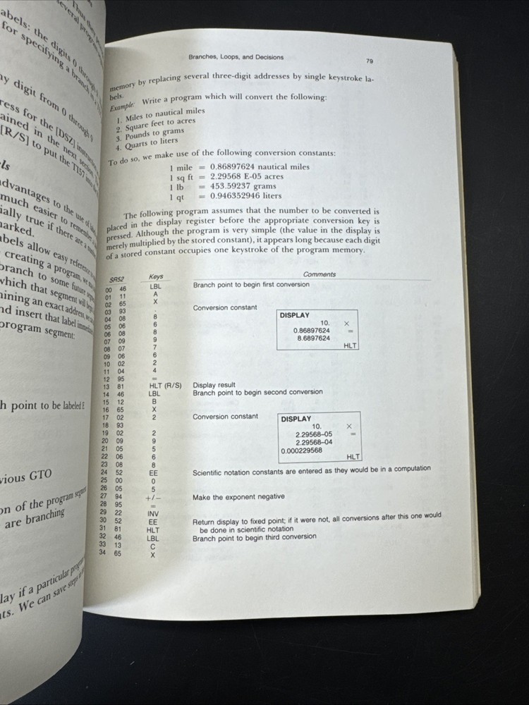 1978 Programming Programmable Calculators TI-59 TI-57 SR-56 SR-52 PC-100C Cradle