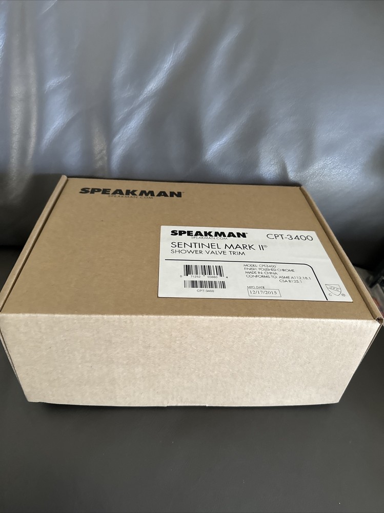 Speakman CPT-3400 Sentinel Mark II Single Function Pressure - Chrome New