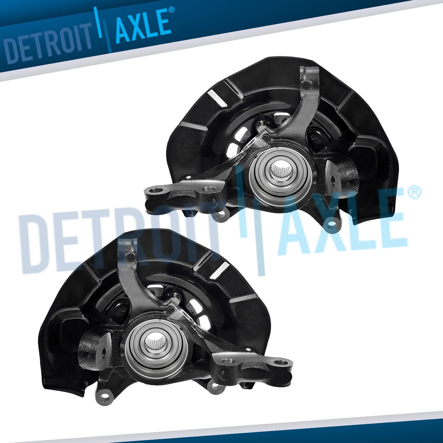 Pair Front Steering Knuckle & Wheel Hub Bearing for 2005 2006-2011 Toyota Avalon