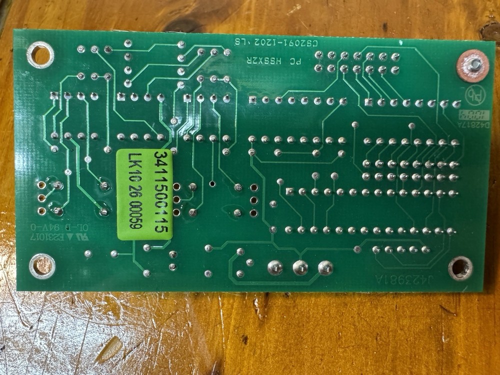 Agilent G1888 Headspace Sampler - Pressure Controller Sensor Board PN 3411500115