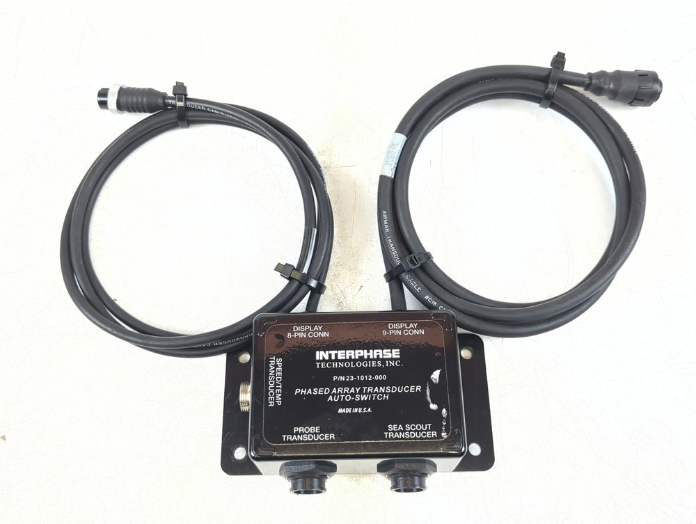 Interphase 23-1012-000 Twinscope FishFinder Phased Array Transducer Auto Switch
