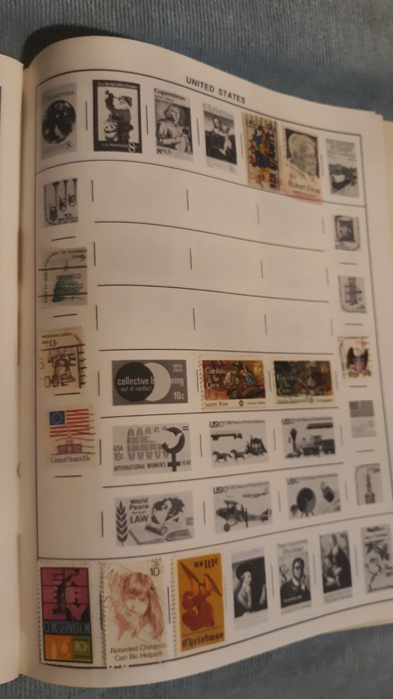 Treat Monarch World Stamp Album Stamp Book With Some Stamps