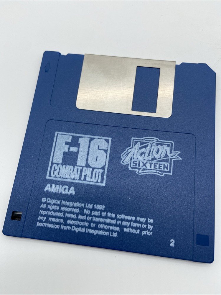 1992 F-16 Combat Pilot Amiga VTG PC Floppy Disk Untested