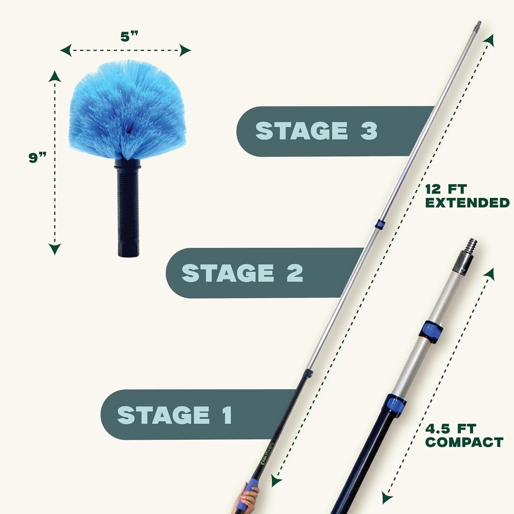 Telescoping Duster with Extension Pole - 20ft