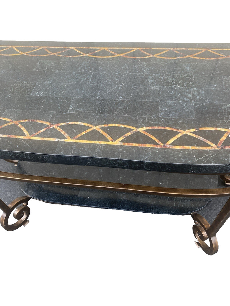 65584 Decorator Marble Top Console Table Stand Sideboard Server