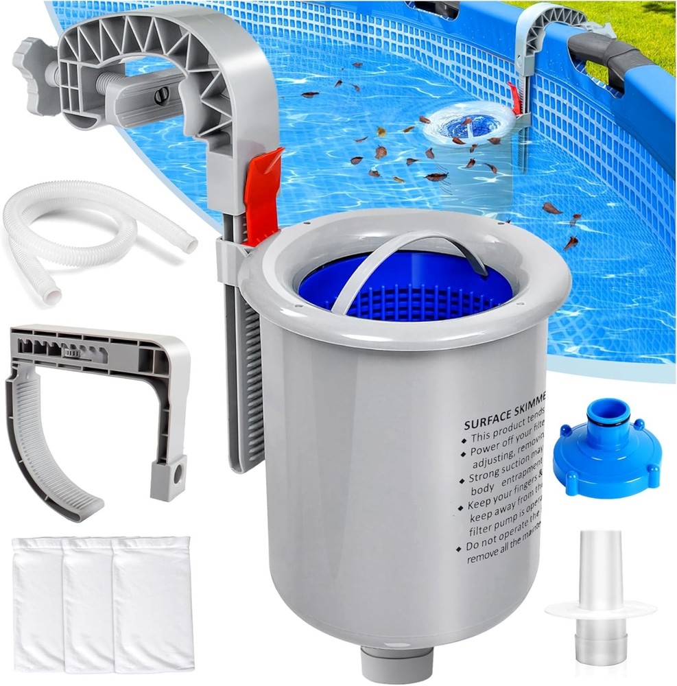 Efficient Automatic Pool Skimmer - Keep Your Above Ground Pool Sparkling Clear
