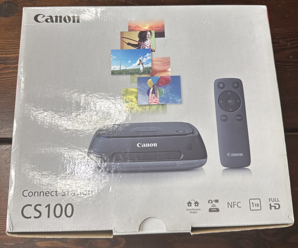 Canon Connect Station CS100 Camera Camcoder Wireless Transfer Hub Media Storage
