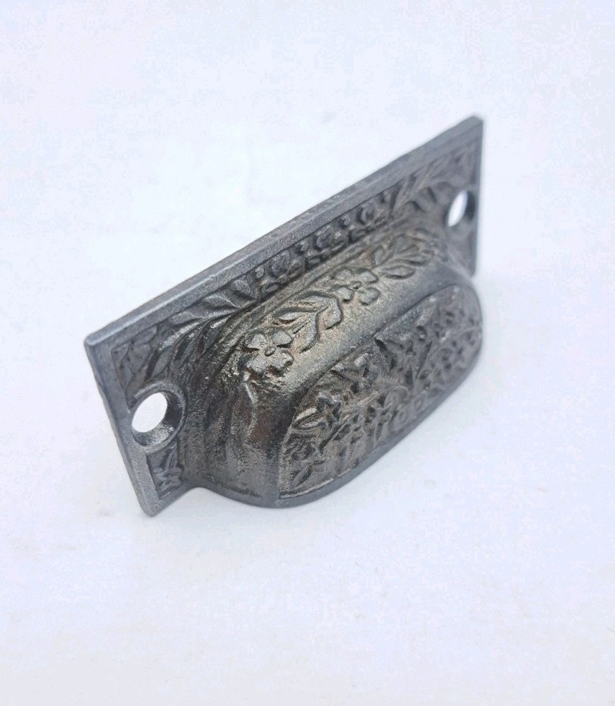 Antique/Vintage Bin Pull Apothecary Drawer Pull Handle Cast Iron Hardware