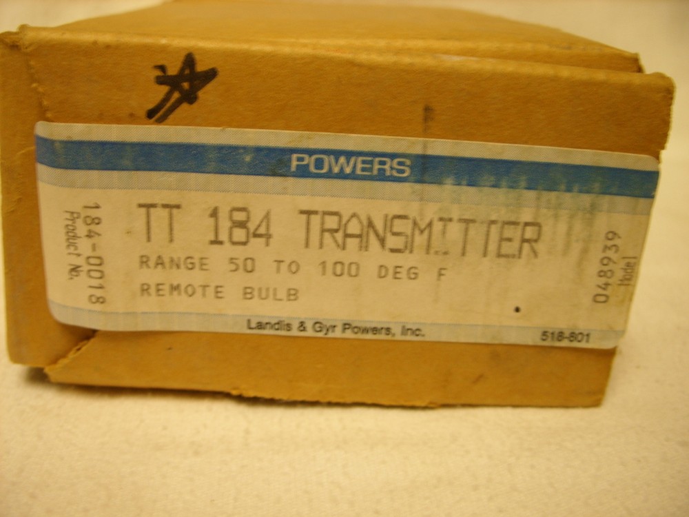 SIEMENS TEMPERATURE SENSOR TRANSMITTER 184-0018 / TT184