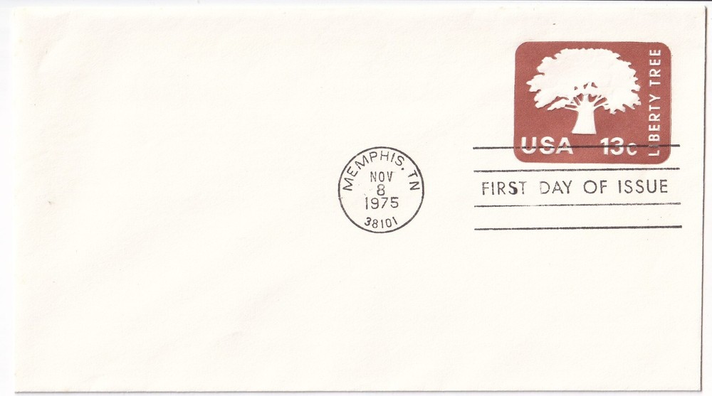 STAMP SCOTT U576 "Liberty Tree" 13 CENT 1975 FDC #6 ENVELOPE - A