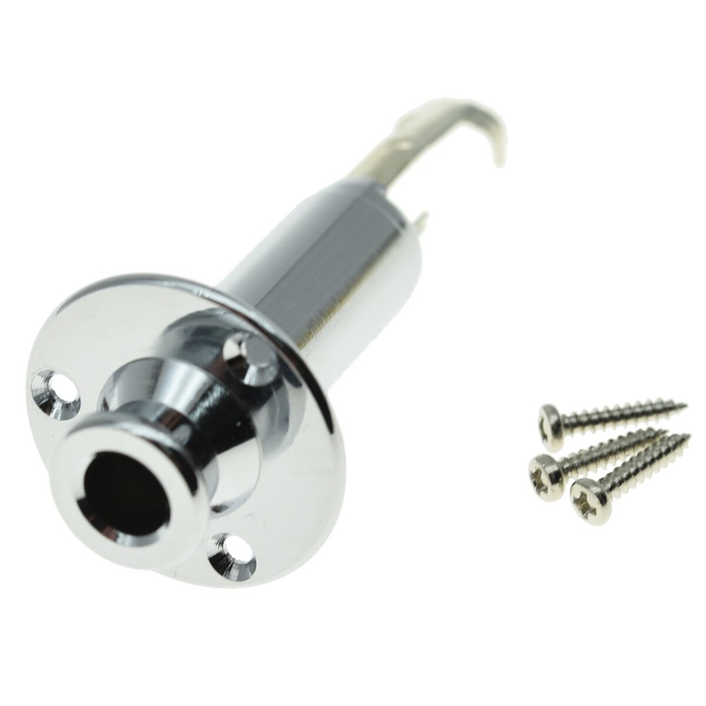 1/4" Acoustic Electric Guitar Mono Endpin Output Jack Strap Button Socket CR