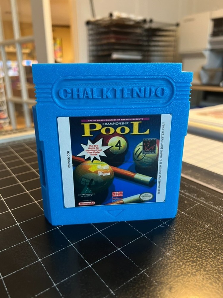 Retro Gameboy Chalk Holder Case – Holds 12 Square Chalks
