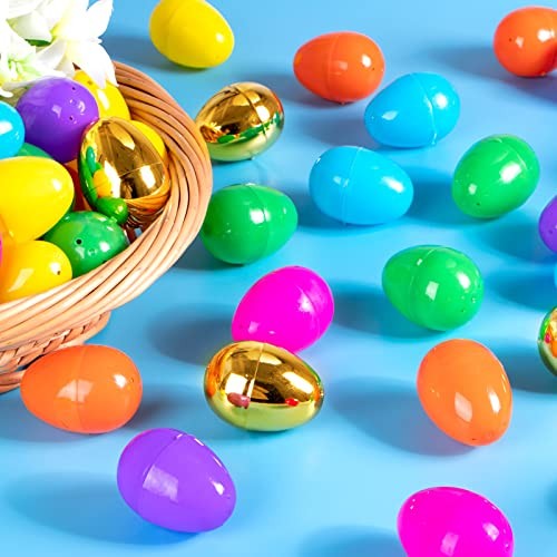 288 Easter Eggs -2.36" Bright Colors Plastic Easter Eggs Empty Include 300 Pcs
