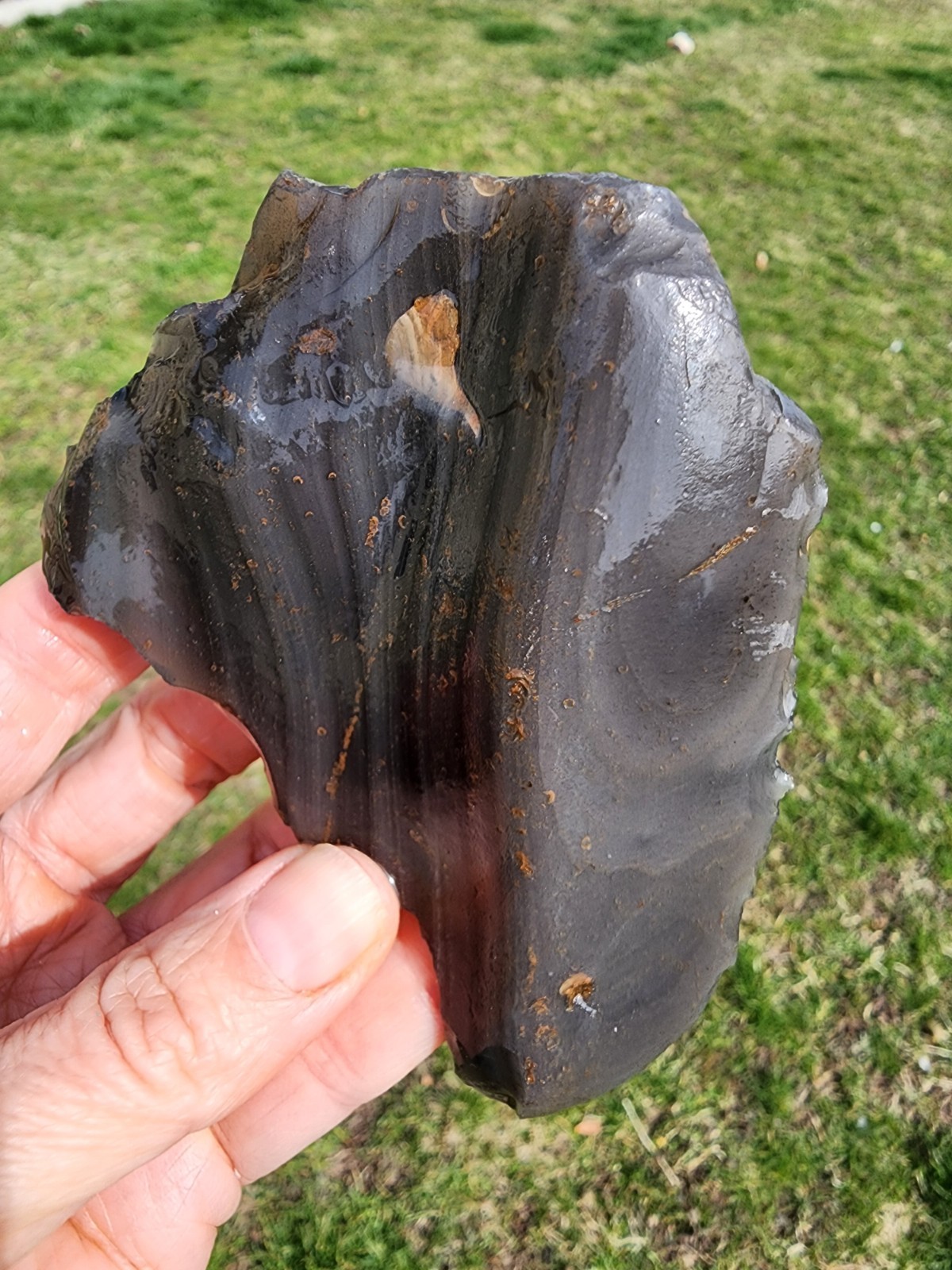 Rainbow Obsidian Natural Stone California 137.9 grams.