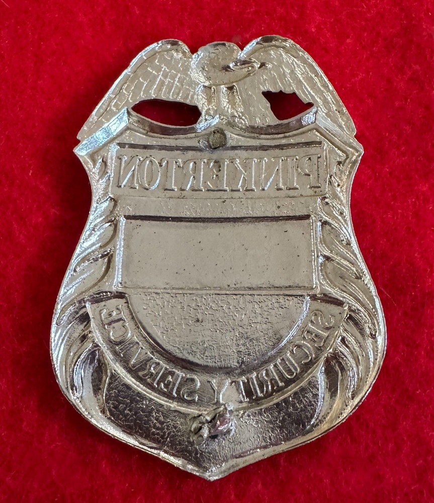 Vintage Pinkerton Security Service Badge