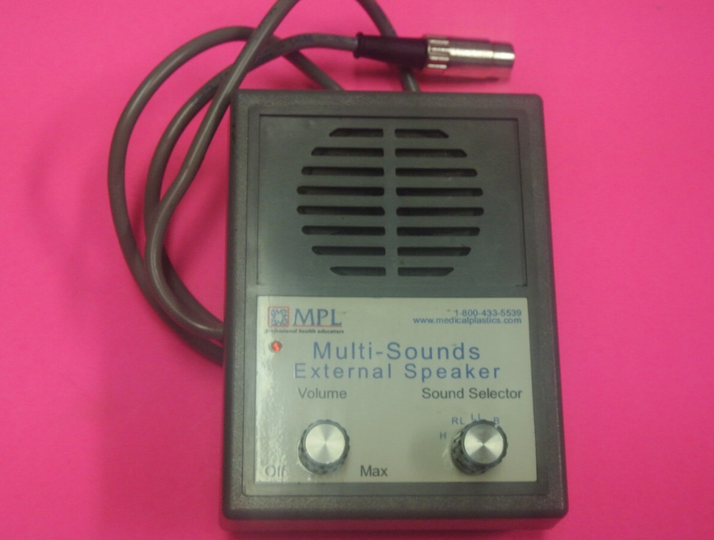 MPL Medical Plastics Laboratory Multi-Sounds Trainer, External Speaker & Modules