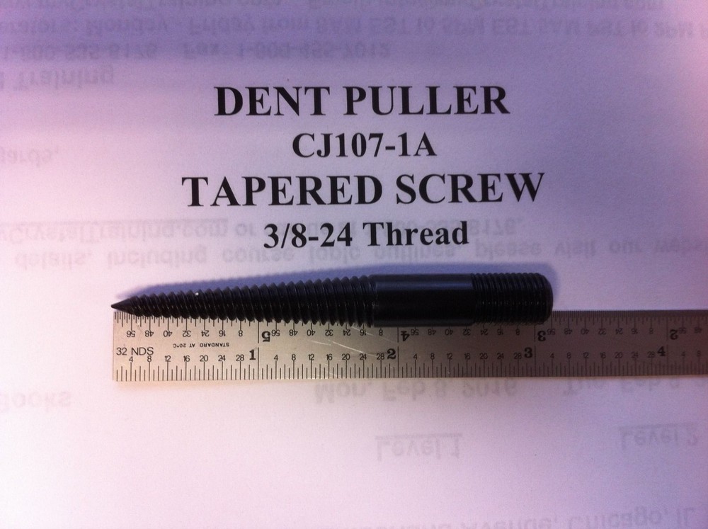 AUTO BODY DENT PULLER TOOL, TAPERED SCREW