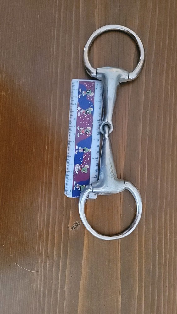 Large Holllow Eggbutt Snaffle Bit