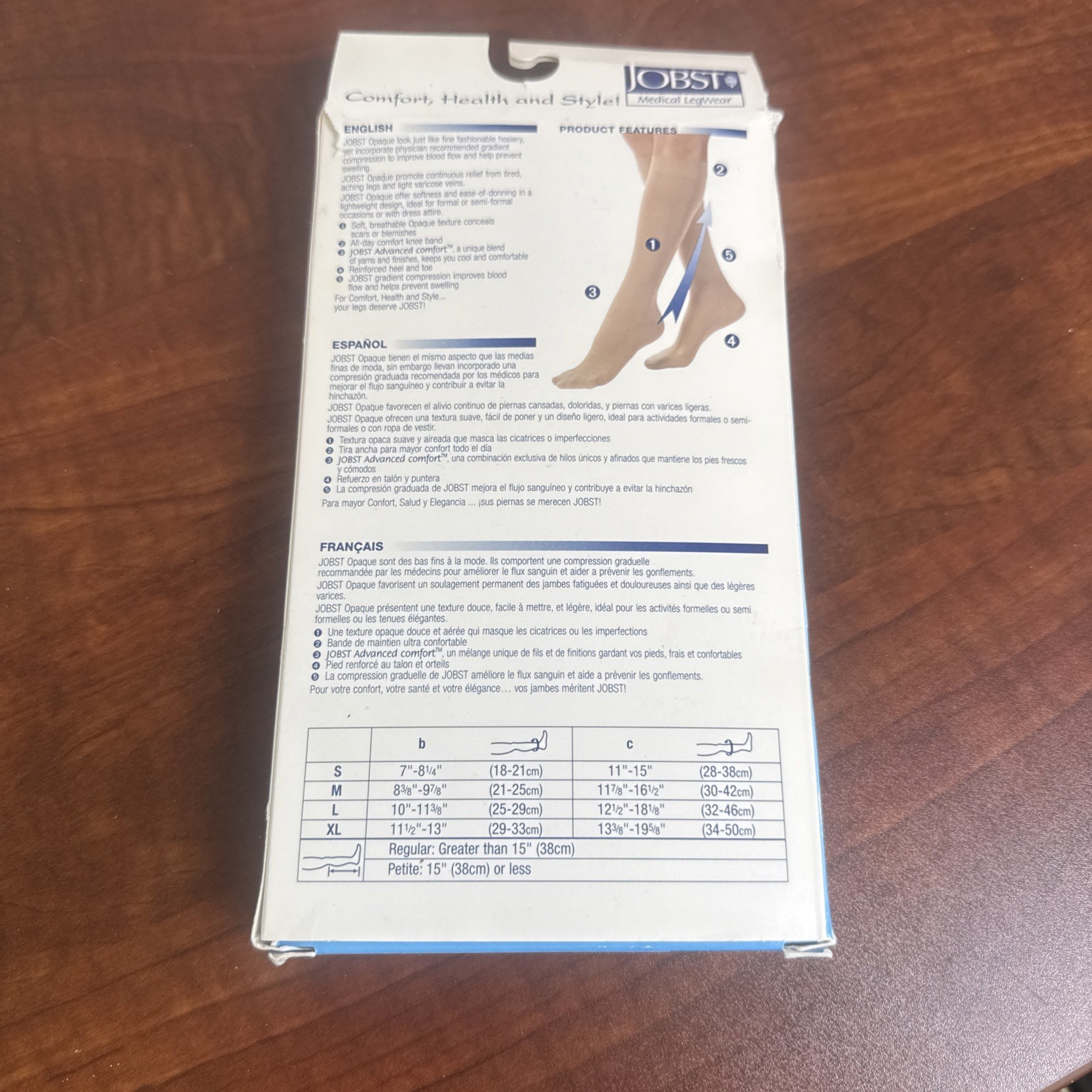 Jobst Opaque Knee High CT 15-20 Classic Black X-Large 115203